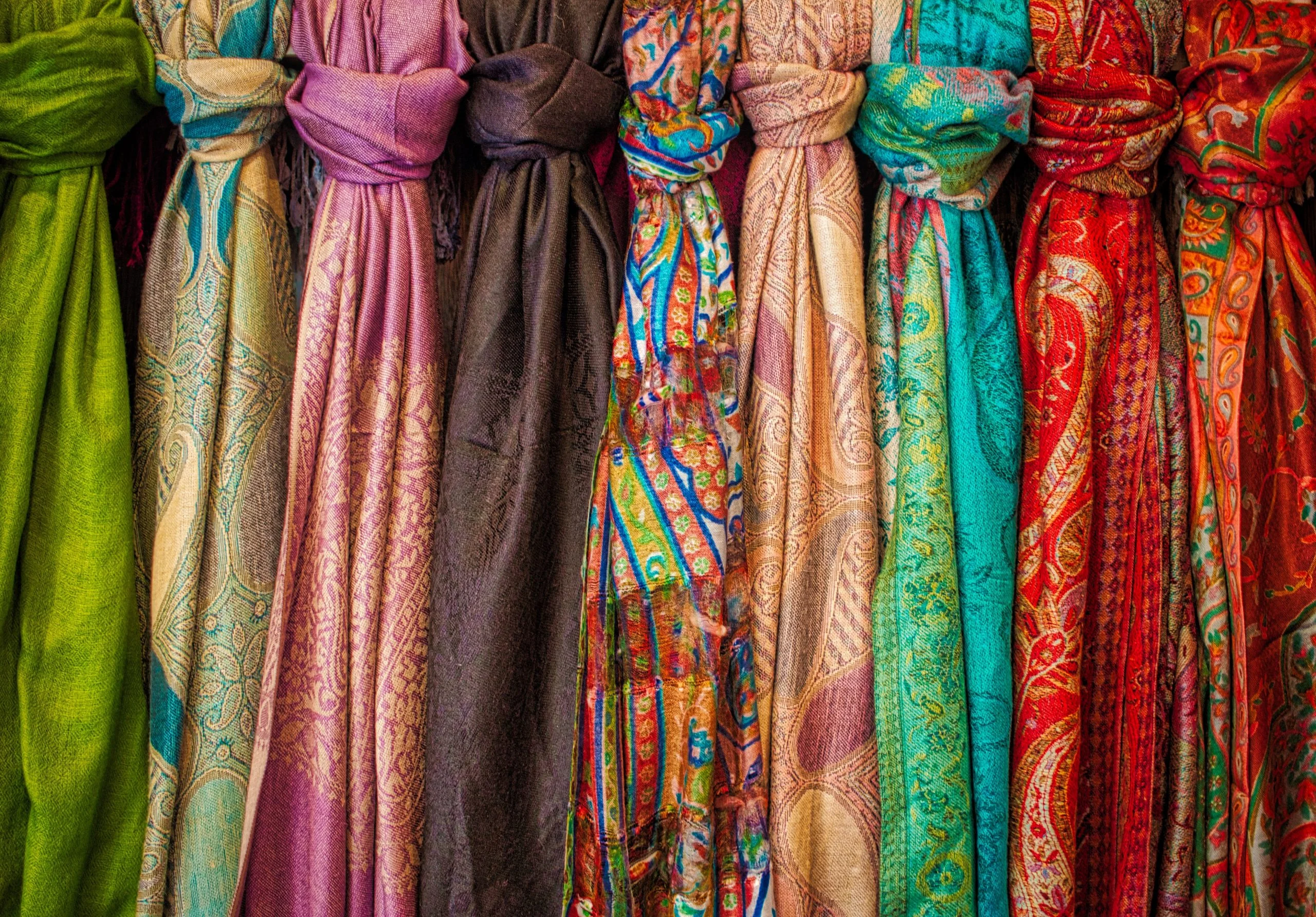 Colorful saris